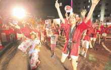 画像：熊本地震復興祈願　八代くま川祭り