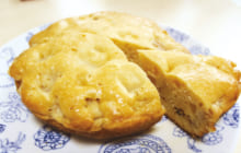 画像：ふんわり生地が◎ 「リンゴのケーキ」