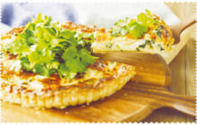 画像：トレンド食材のパクチーをたっぷり使った パクチーキッシュ