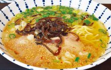 画像：魚介の香り豊かなあっさり味の黄金スープ【麺’s すぱいす】