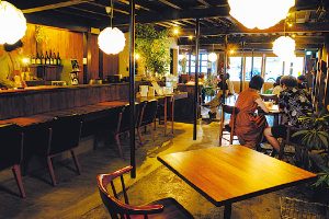 metro guesthouse＆cafeの店内