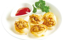 画像：納豆のラビオリ風