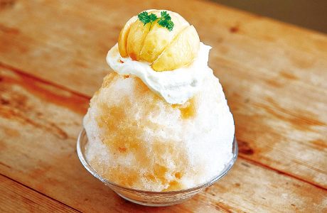 イナロ食堂 「桃のかき氷」