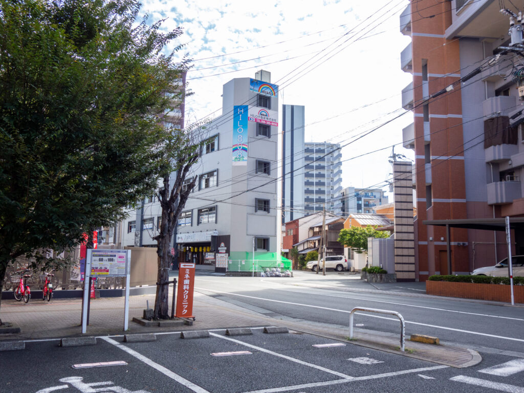 JR水前寺駅からの風景