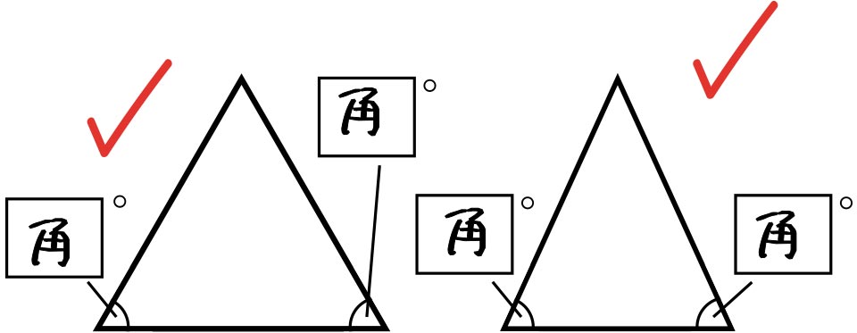 全て角度に「漢字の角」