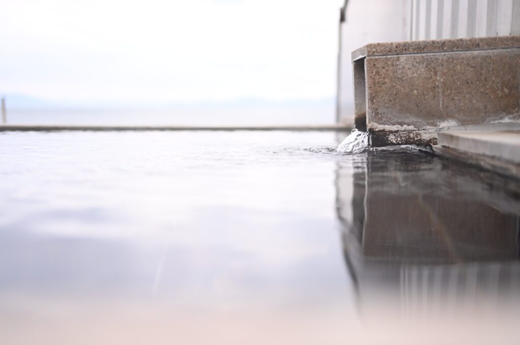 海と夕やけ温泉