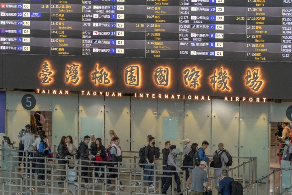 台湾桃園国際空港のロビー