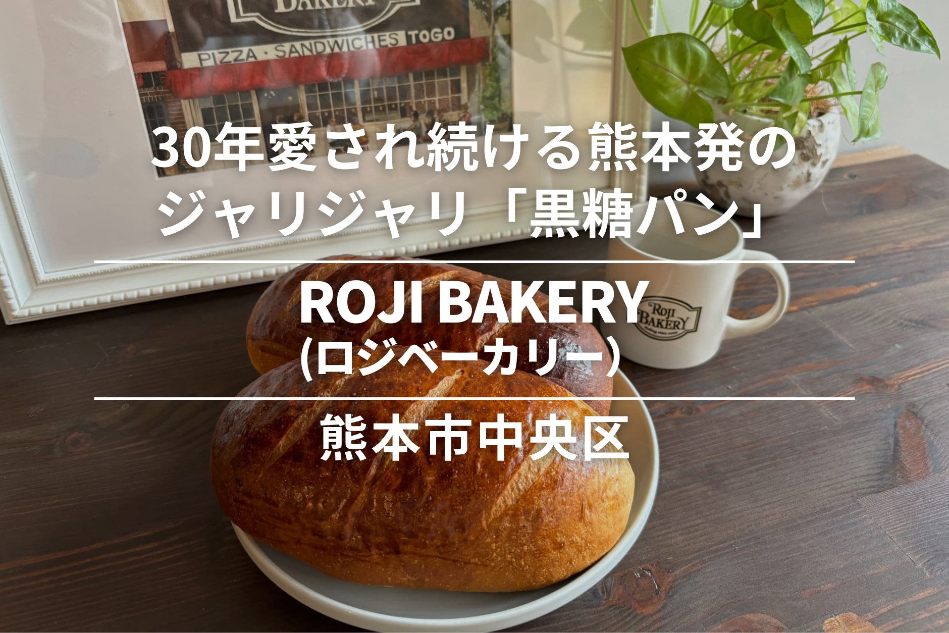 ROJI BAKERY（ロジベーカリー）・熊本市中央区｜30年愛され続ける、熊本発のジャリジャリ「黒糖パン」