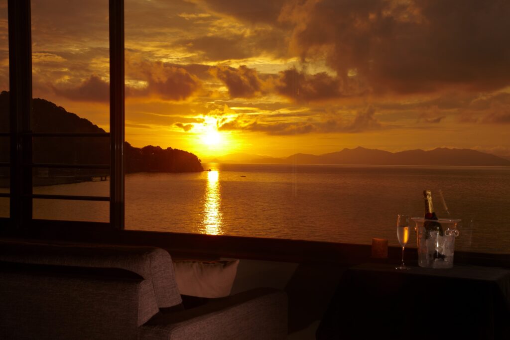 湯の児の夕陽