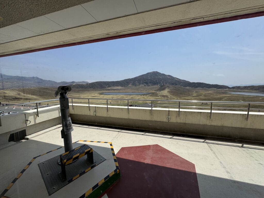 阿蘇火山博物館の展望台