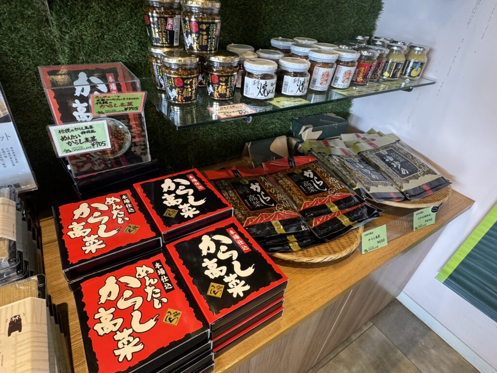 GRASS LAND café & shopの物販コーナー