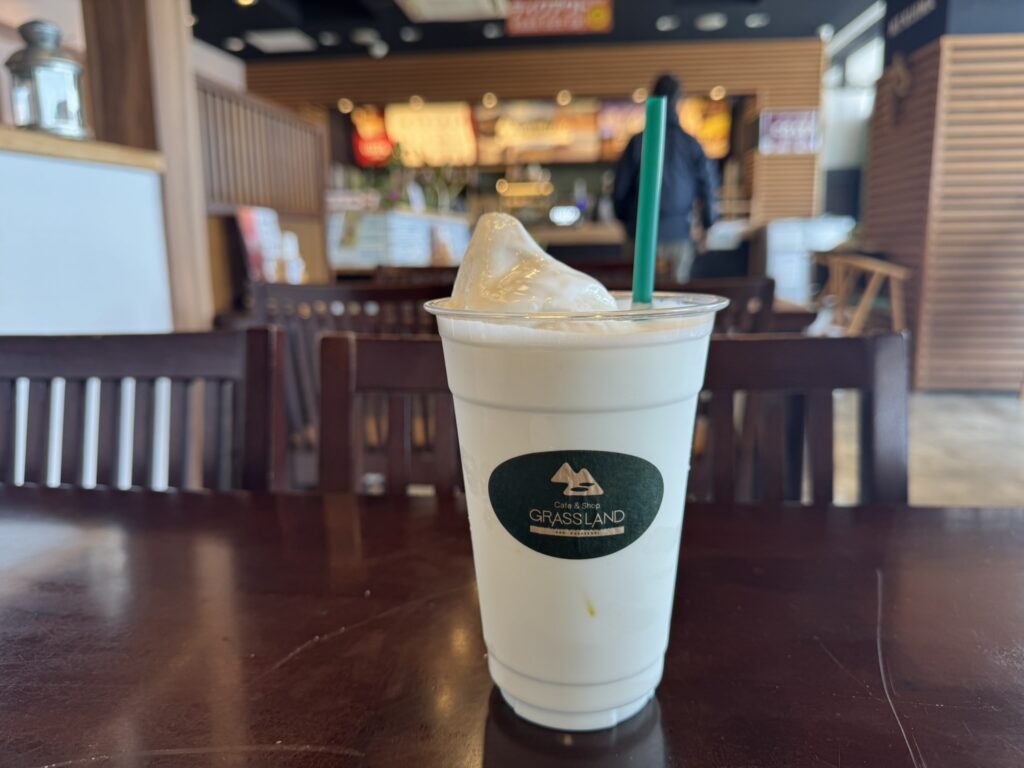 GRASS LAND café & shopの阿蘇ミルクフロート