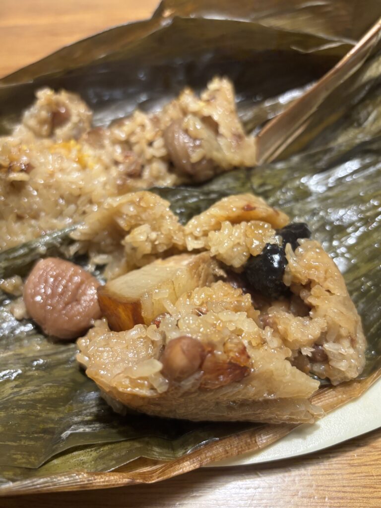完成したちまきの中身
