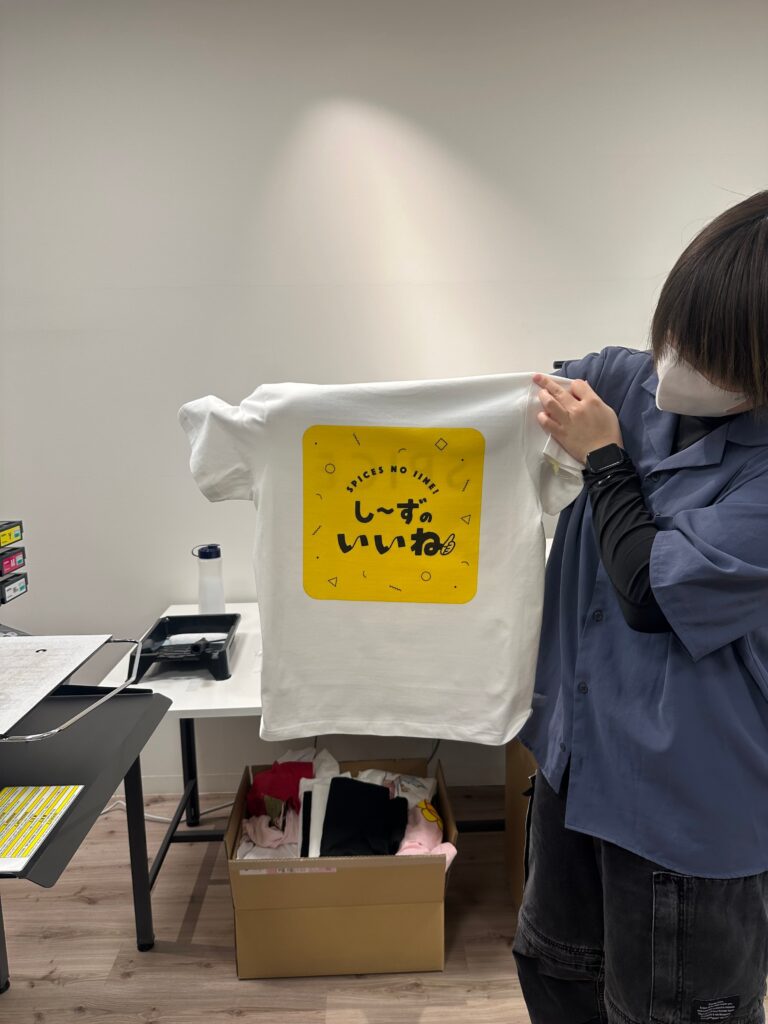 Tシャツプリント後