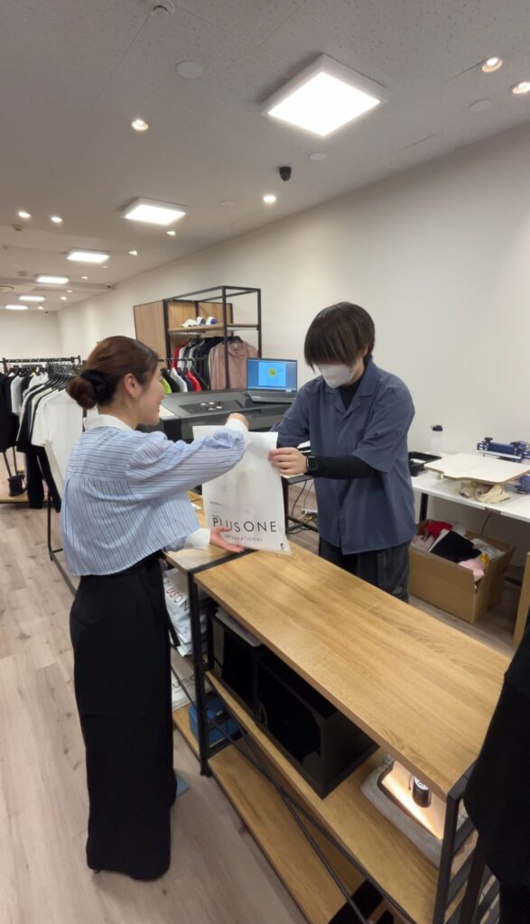 Tシャツ受け取り