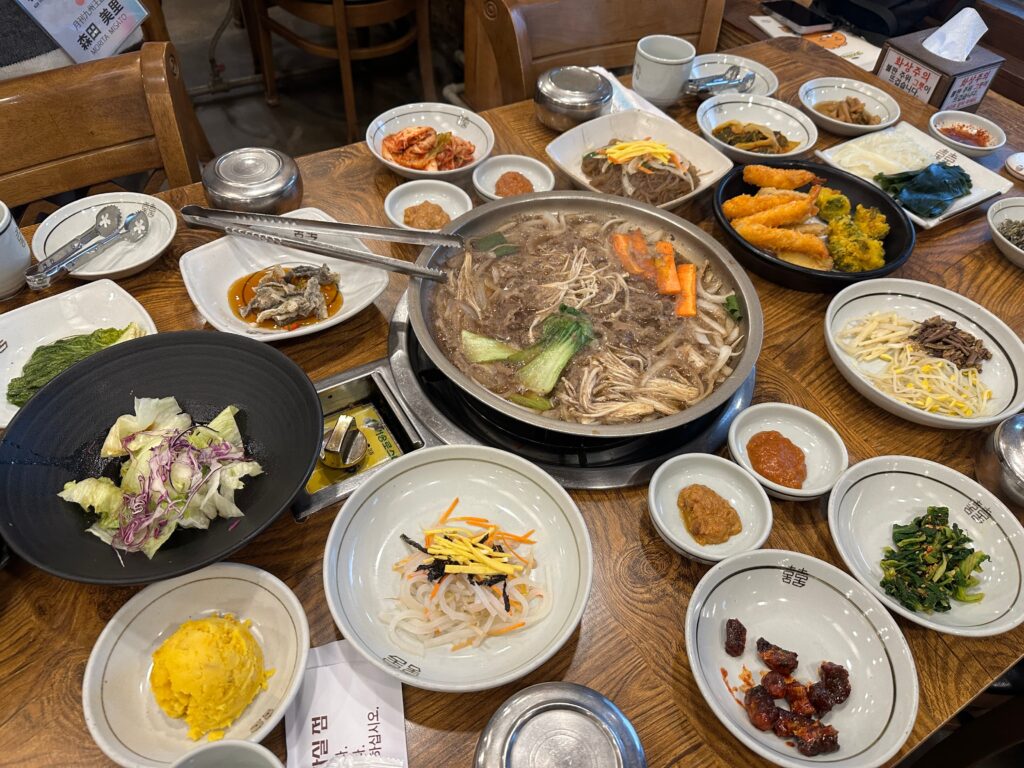 韓定食の全体像