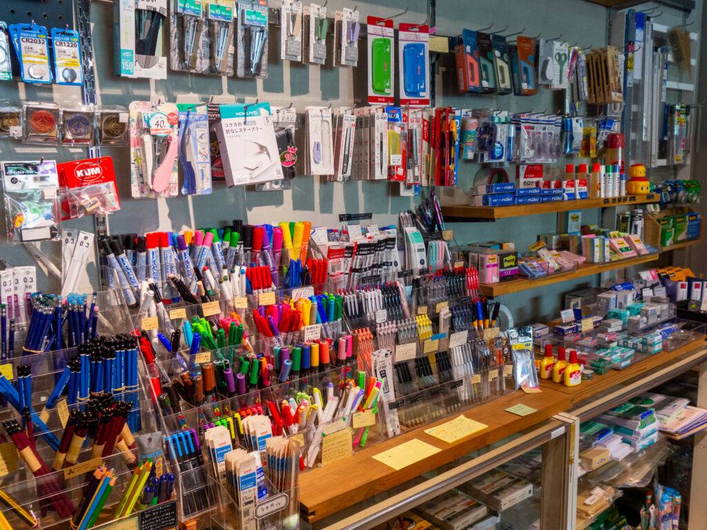 文具房の店内