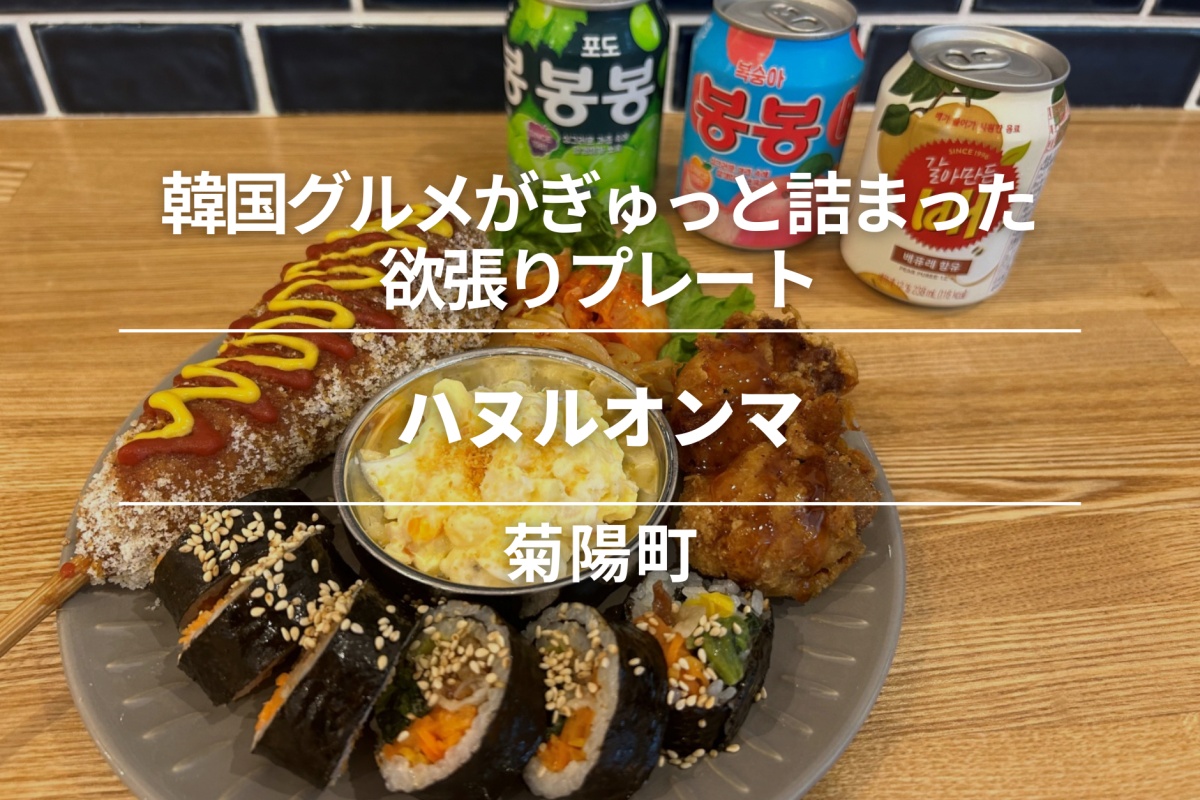 ハヌルオンマ・菊陽町|韓国グルメがぎゅっと詰まった欲張りプレート