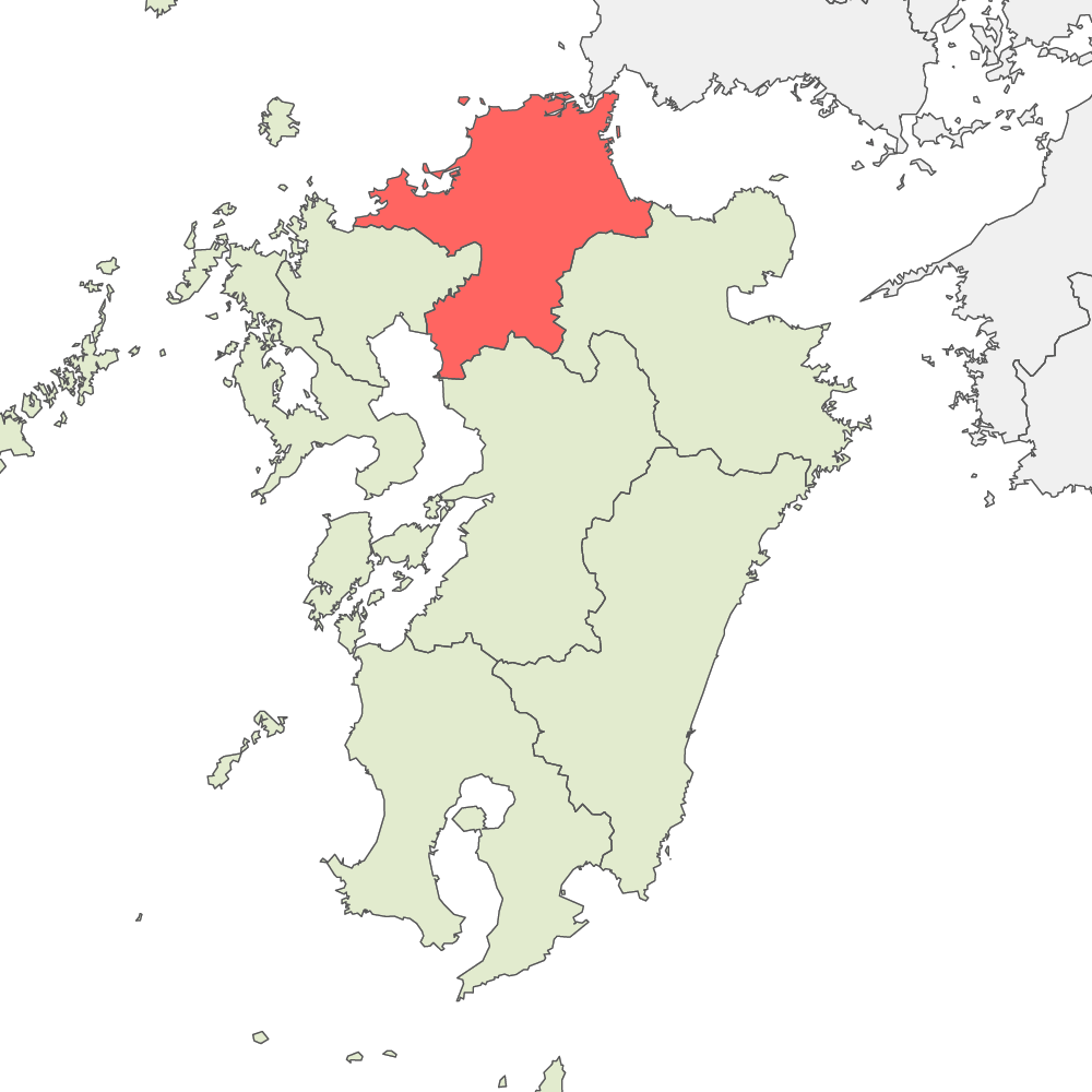 九州の地図