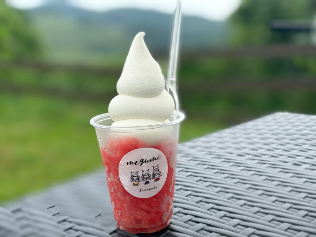 めぐみさんちの農園のソフトシャーベット
