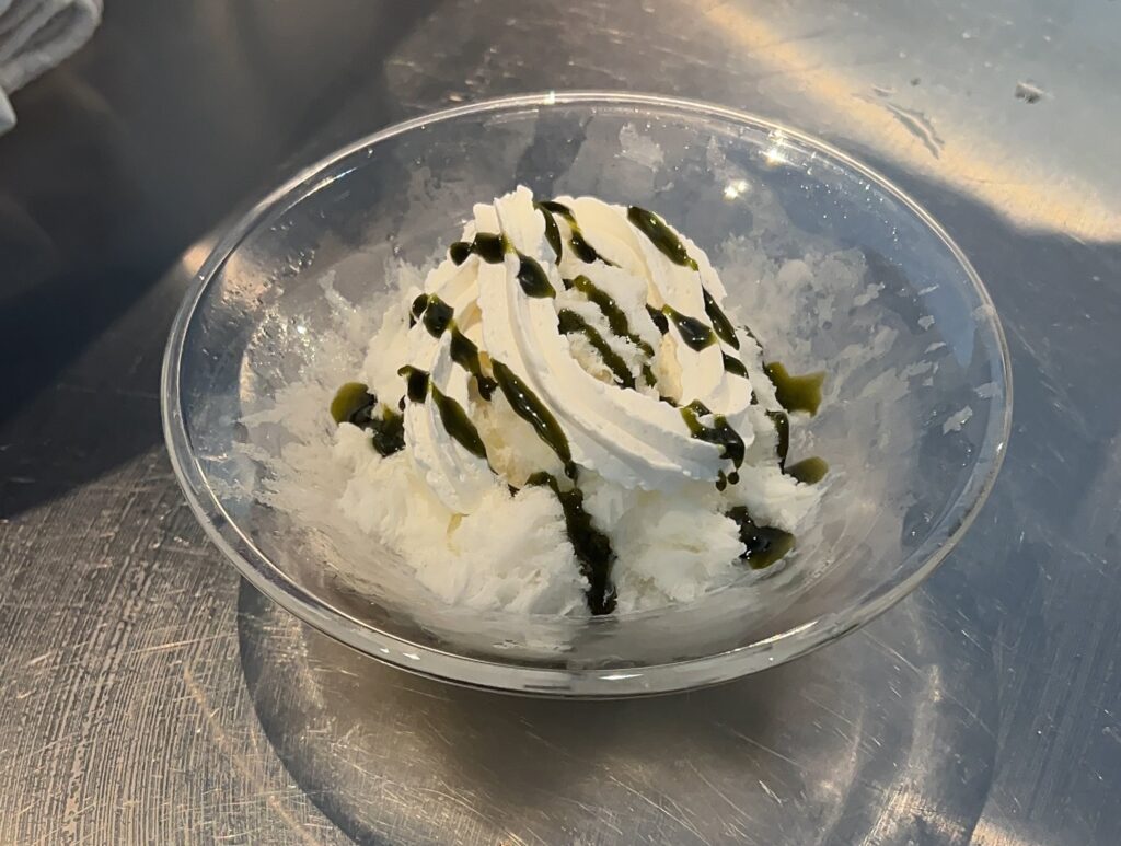 ビオーブコーヒーの台湾かき氷