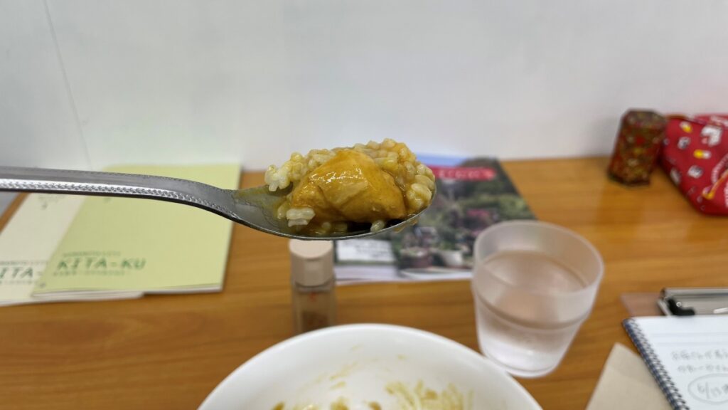 お肉も入っているカレー