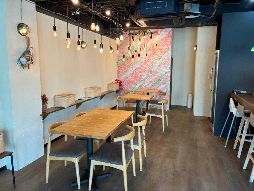 バリアフリーの店内