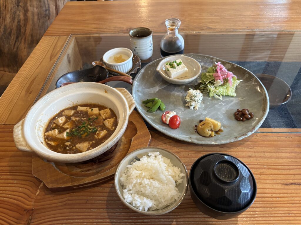 花唐符 花ランチセット 赤牛麻婆豆腐