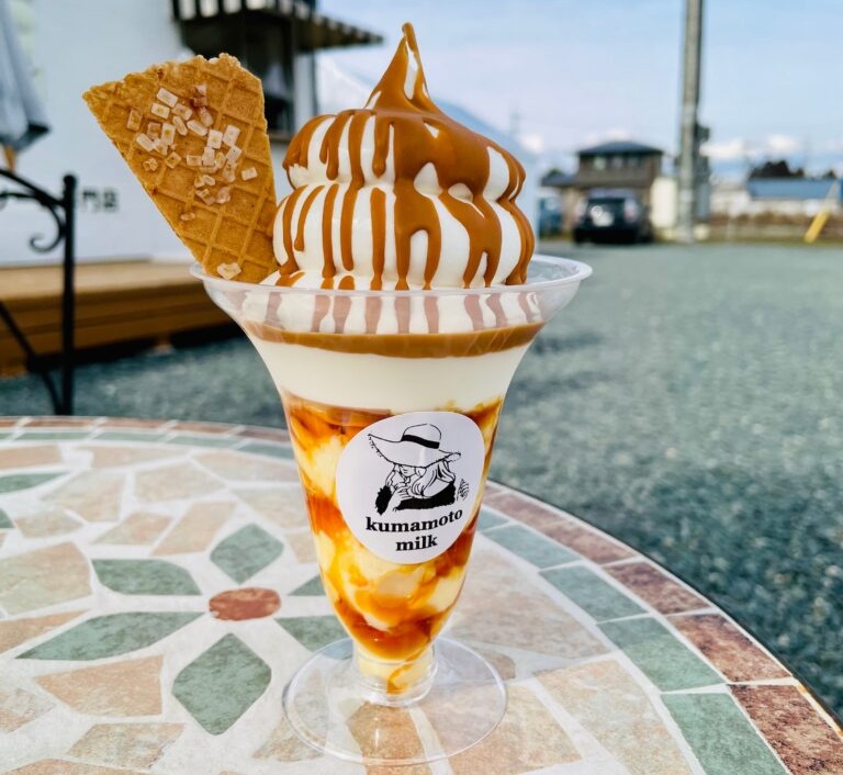 kumamoto milk(クマモトミルク)の手作りプリンパフェ(820円)