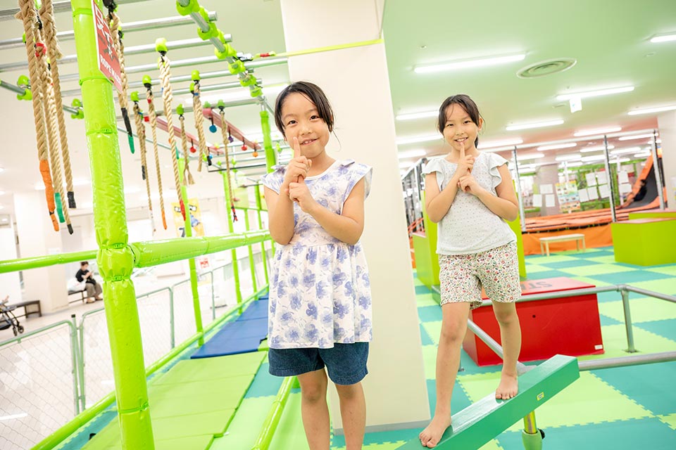 たくさん体を動かして気分は忍者♪