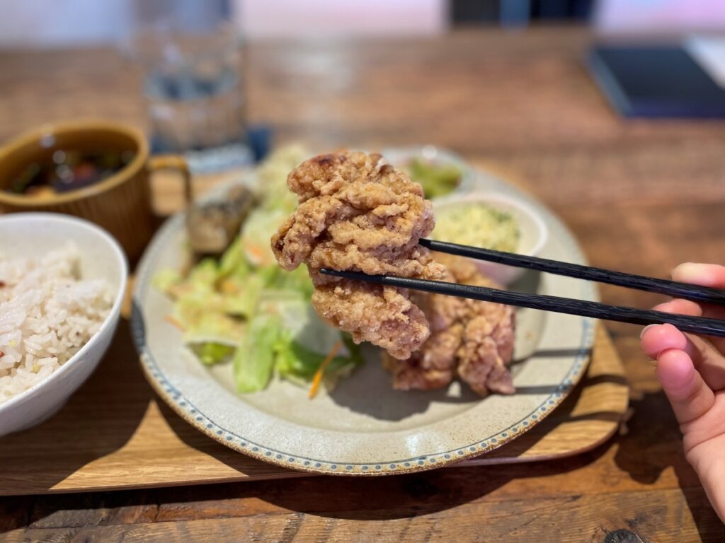 AAプレートの唐揚げ