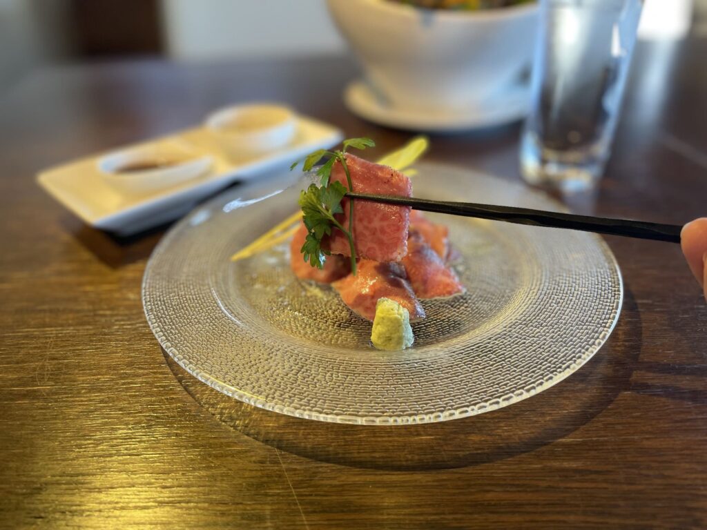 たのうえの洋食の黒毛和牛極みのローストビーフ