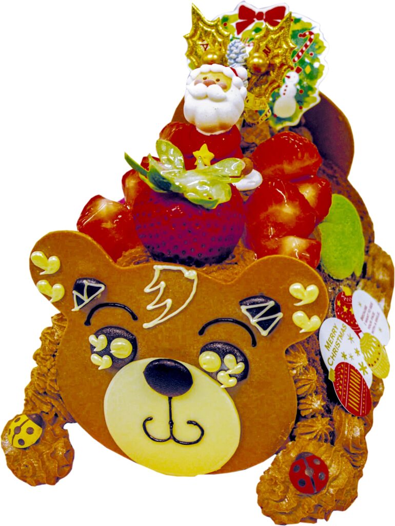「くまさんクリスマスケーキ」（17cm・4,700円）
