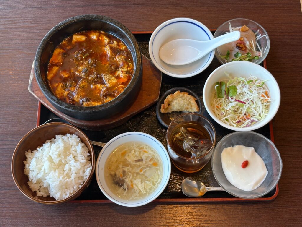 八一の食べたメニューの麻婆豆腐