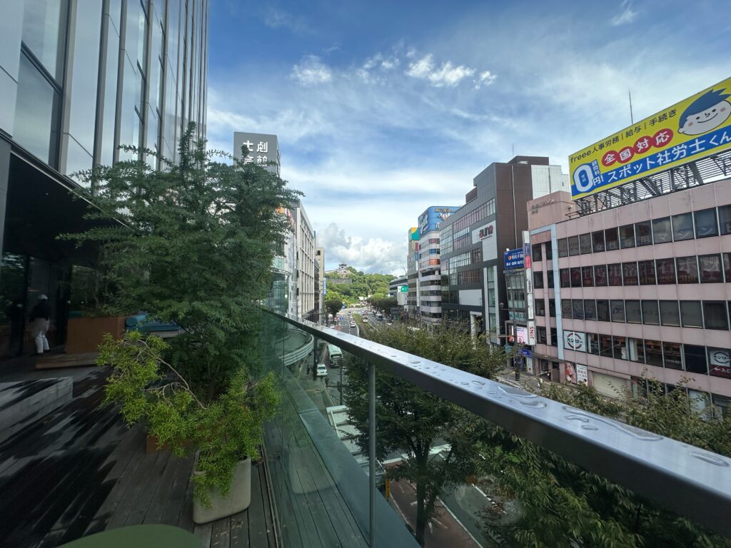 OMO5熊本のテラスからの眺め