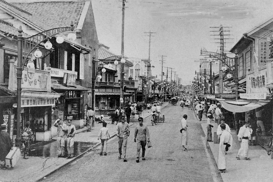 1929年ごろの上通商店街