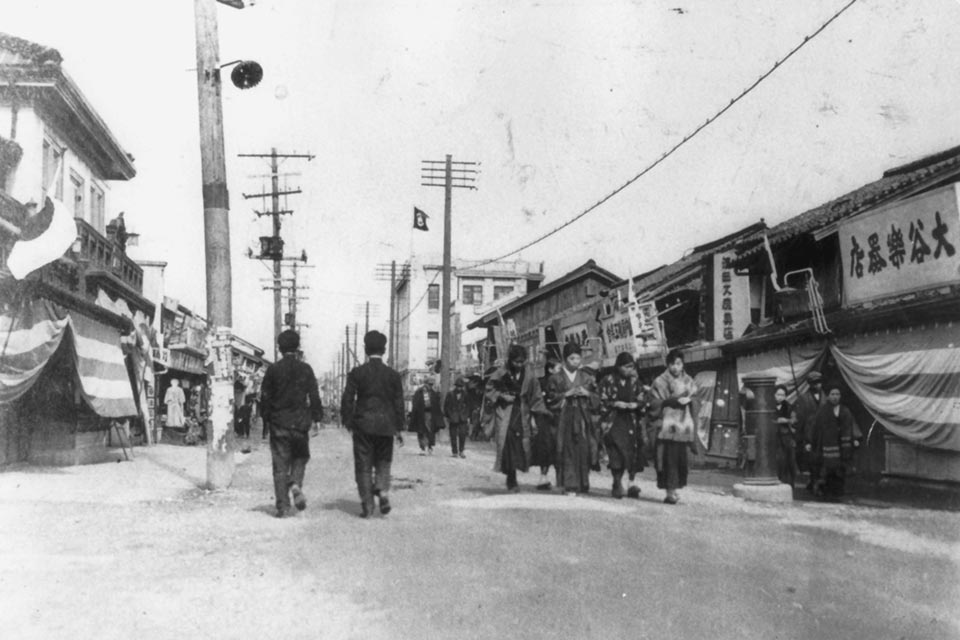 1923年ごろの上通商店街