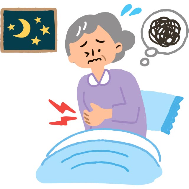 夜も眠れないほどの痛みに苦しみ、日常生活に大きな支障を来す場合も少なくありません