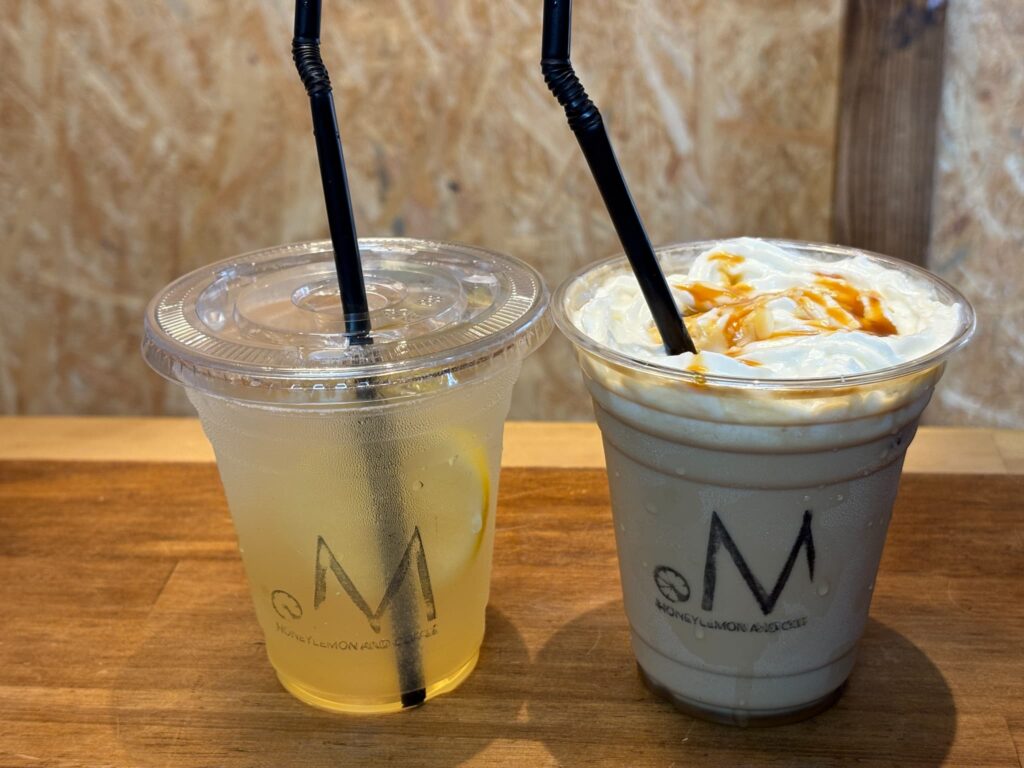 ドットエムのクラフトハニーレモンとキャラメルマキアート