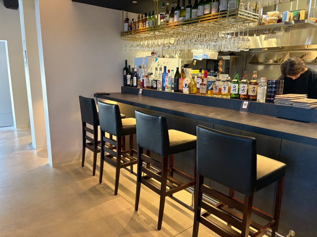 トラットリアコチネラの店内