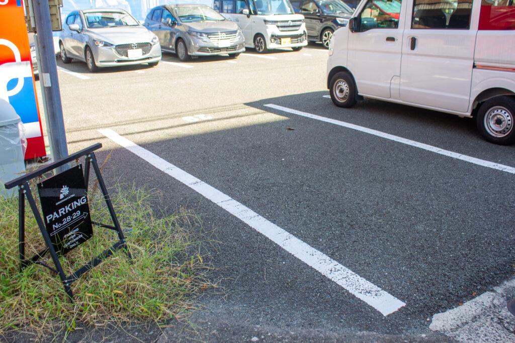 おいものおやつの駐車場