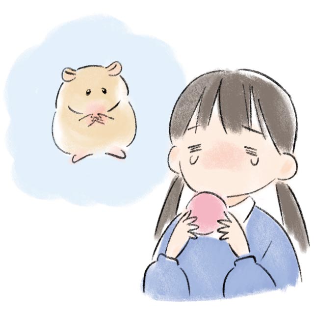 飼っていたハムスターが生んだ赤ちゃんを、ペットショップに売りに行った帰り道。そのお金で父が買った甘酒まんじゅうは、当日小学生の私と妹には、涙で少ししょっぱかった…。