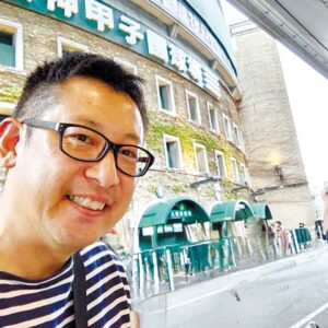 ライブ会場の阪神甲子園球場の外観。以前、九州学院がセンバツに出場した際に応援して以来、12年半ぶりの甲子園となりました