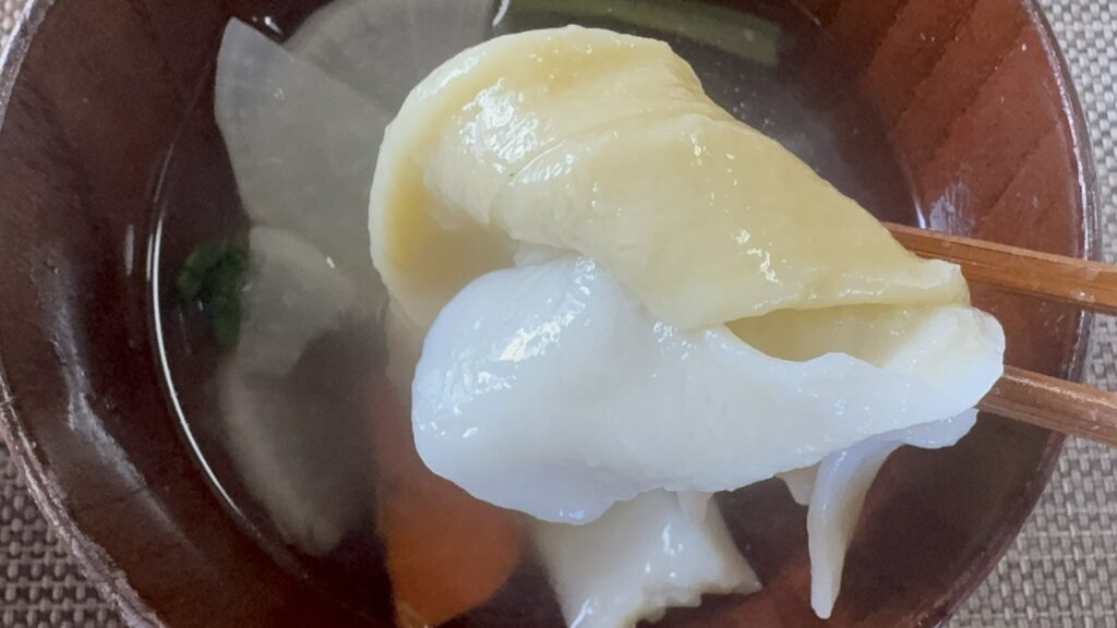 「ここのつ御膳」のだご汁