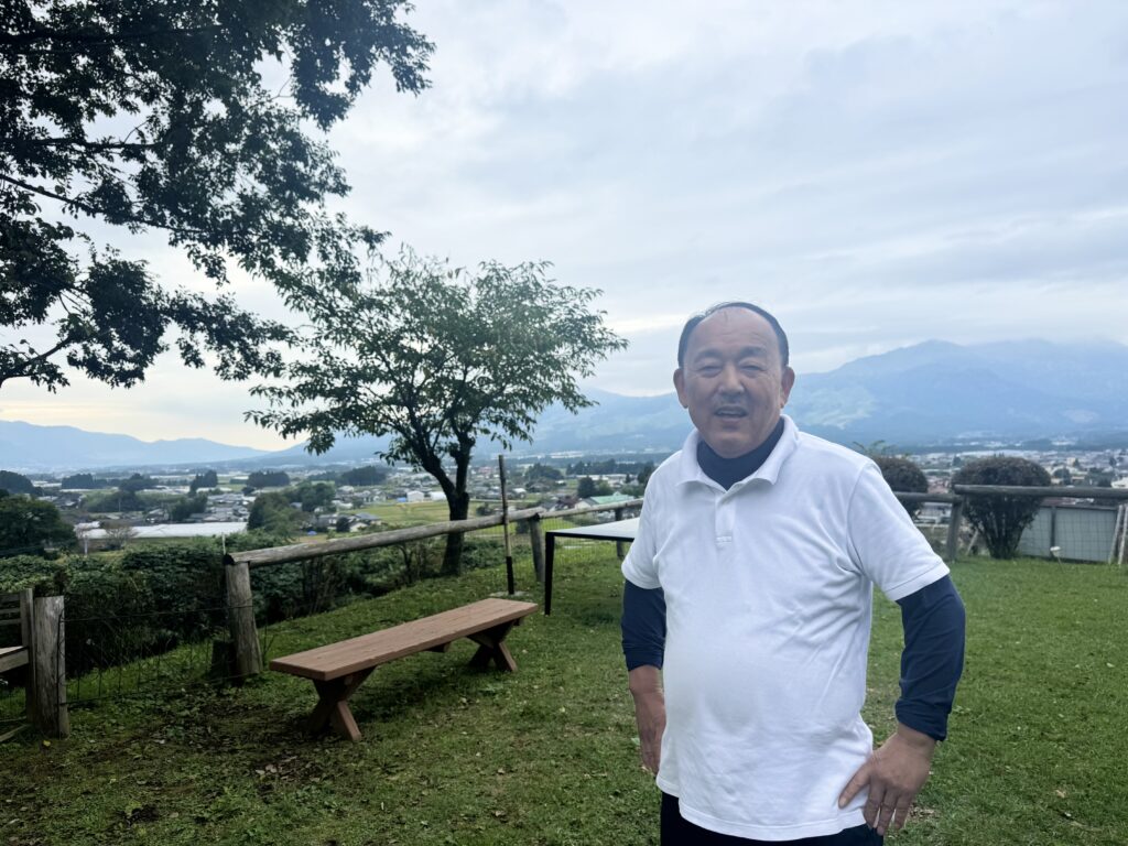 阿蘇の本店で城彩苑店主のお父様である堀社長