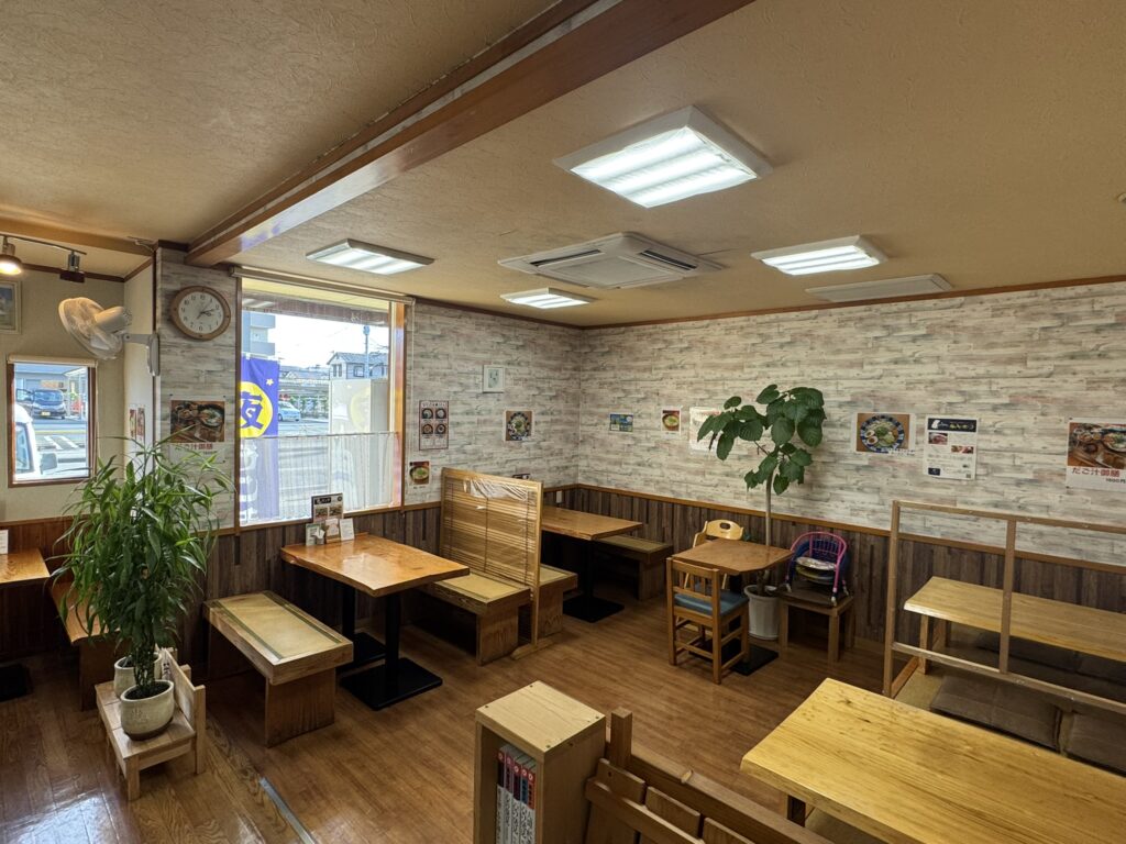 だご汁定食みのりの店内
