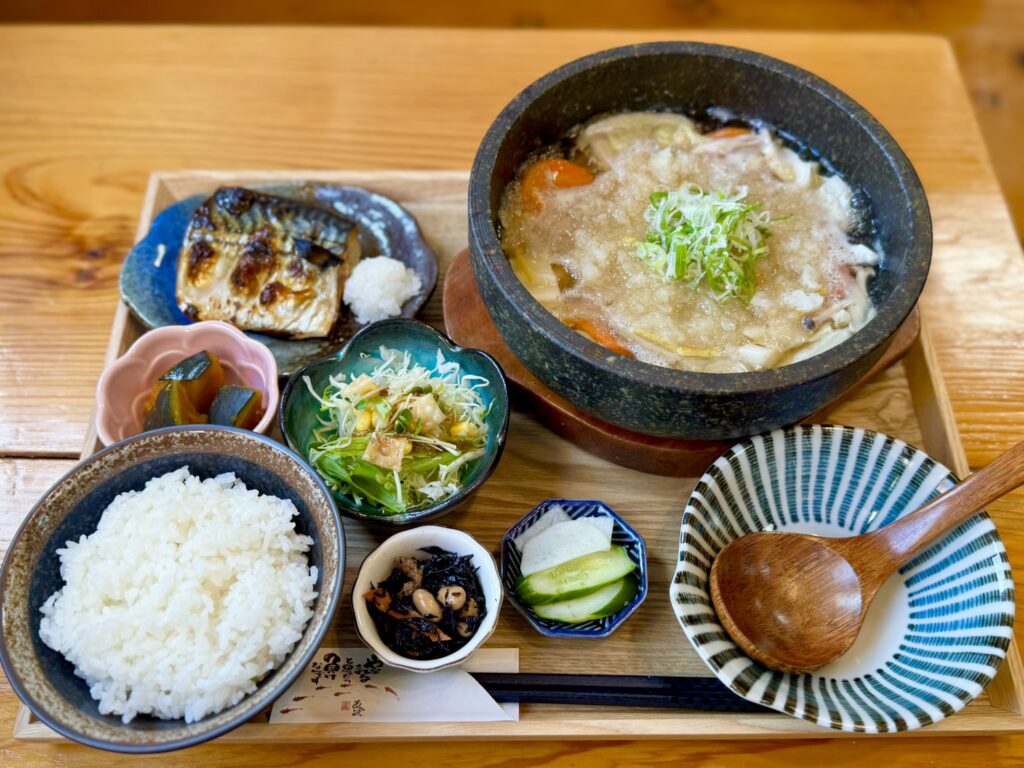 「おろし柚子」の「だご汁御膳」