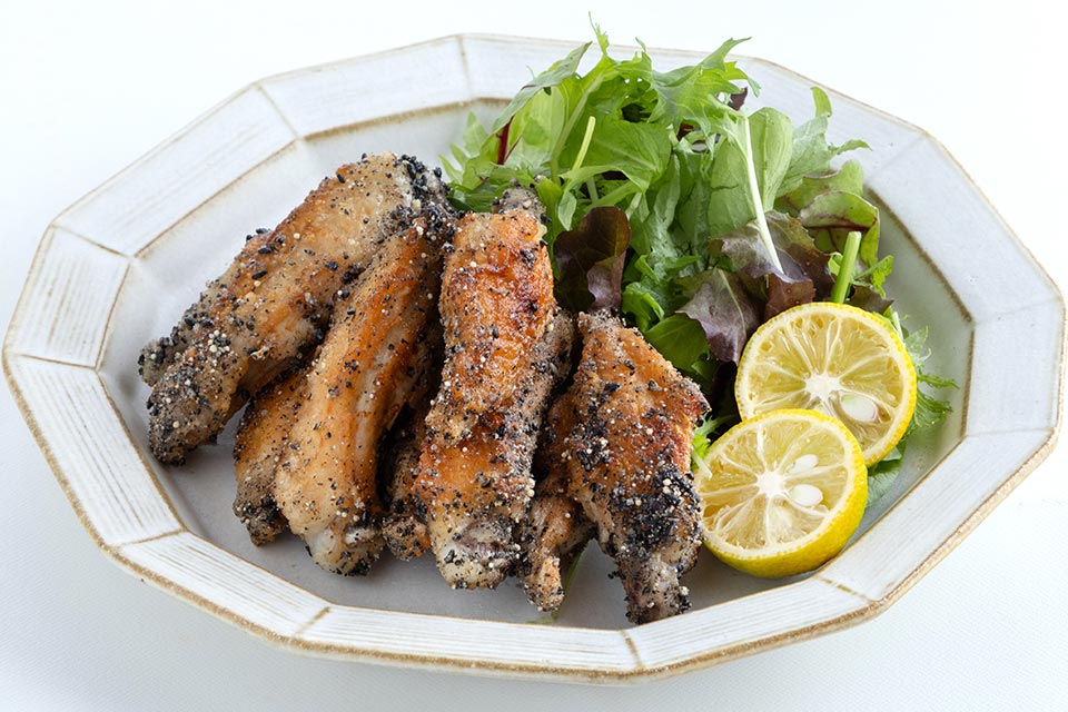 花椒香るごま塩手羽