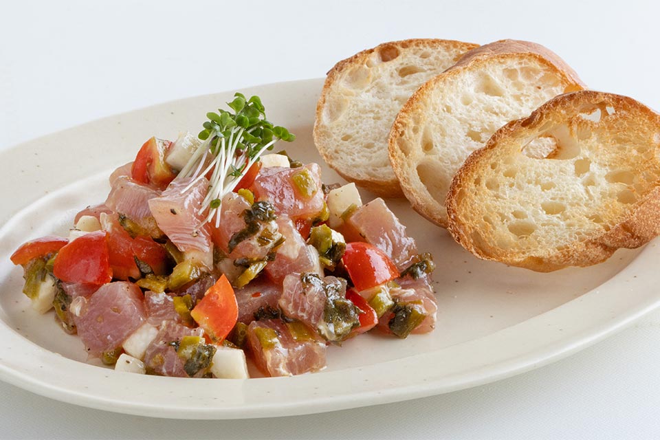 マグロと高菜のタルタル