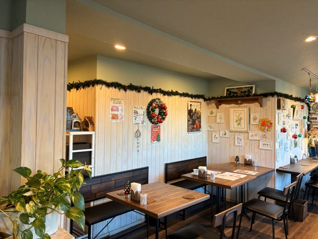 ミントカフェの内装